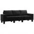 ponadczasowa trzyosobowa sofa lurra3q czarna