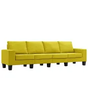 Ponadczasowa 4-osobowa żółta sofa - Magnex 4Q w sklepie aosom.live