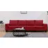 Ponadczasowa 4-osobowa sofa czerwona Lurra 4Q