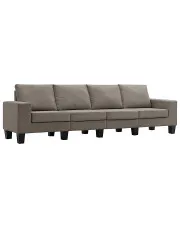 Ponadczasowa 4-osobowa sofa taupe - Magnex 4Q w sklepie aosom.live