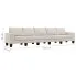 Ponadczasowa 5-osobowa sofa kremowa Lurra 5Q