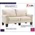 Luksusowa dwuosobowa sofa kremowa Alaia 2X