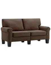 2-osobowa brązowa sofa - Dionas 2X w sklepie aosom.live