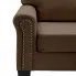 Luksusowa dwuosobowa sofa brązowa Alaia 2X
