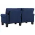 Luksusowa dwuosobowa sofa niebieska Alaia 2X