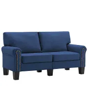 Luksusowa dwuosobowa sofa niebieska - Dionas 2X w sklepie aosom.live