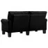Luksusowa dwuosobowa sofa czarna Alaia 2X 