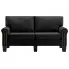 Luksusowa dwuosobowa sofa czarna Alaia 2X 