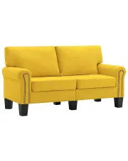 2-osobowa żółta sofa - Dionas 2X w sklepie aosom.live