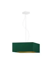 Kwadratowa lampa wisząca z białym stelażem - EX359-Intos - 5 kolorów w sklepie aosom.live
