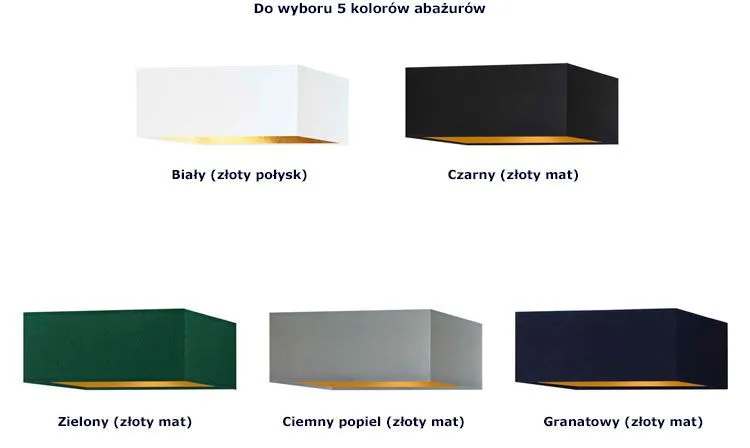 Lampa wisząca LED z kwadratowym abażurem EX363-Intos