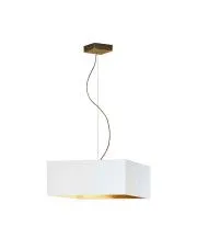Kwadratowa lampa wisząca ze złotym stelażem - EX363-Intos - 5 kolorów w sklepie aosom.live