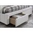 Szczegółowe zdjęcie nr 4 produktu Białe łóżko dwuosobowe - Kamillo 2X 160x200
