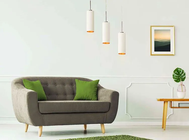 Lampa wisząca EX393-Riwas nad stół z trzema kloszami tubami
