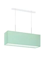 Lampa wisząca prostokątna na białym stelażu - EX400-Lurixa - 18 kolorów w sklepie aosom.live