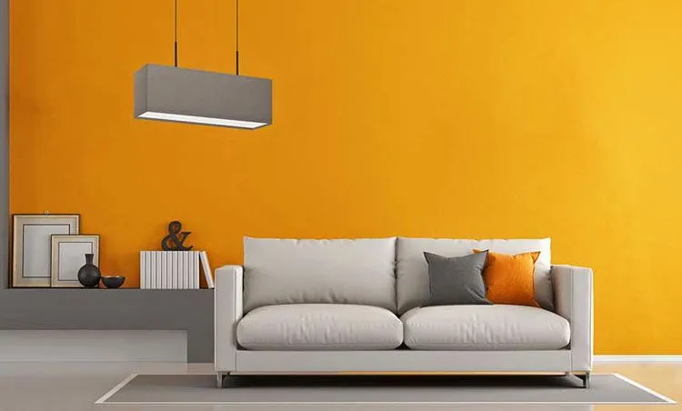 Nowoczesna lampa wisząca EX405-Lurixa z prostokątnym abażurem
