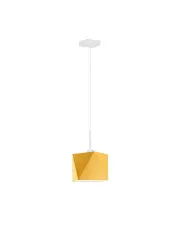 Lampa wisząca z abażurem na białym stelażu - EX412-Huggun - 18 kolorów w sklepie aosom.live