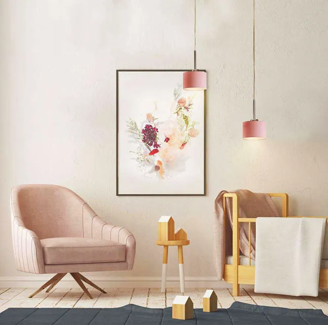 Minimalistyczna lampa wisząca EX425-Nixa z kloszami w kształcie walca