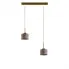 Lampa wisząca do kuchni na złotym stelażu - EX427-Nixa - 18 kolorów