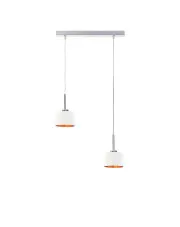 Lampa wisząca z abażurami na chromowanym stelażu - EX431-Uwis - 5 kolorów w sklepie aosom.live