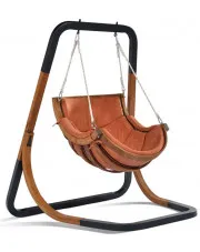 Fotel wiszący bujany terracotta - Oreso 2X w sklepie aosom.live
