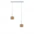 Lampa wisząca w stylu boho na srebrnym stelażu - EX437-Toffer - 4 kolory