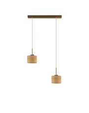 Lampa wisząca podwójna na złotym stelażu - EX440-Toffer - 4 kolory w sklepie aosom.live