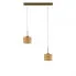 Lampa wisząca podwójna na złotym stelażu - EX440-Toffer - 4 kolory