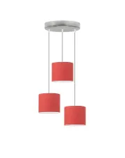 Skandynawska lampa wisząca na srebrnym stelażu - EX443-Soreli - 18 kolorów w sklepie aosom.live