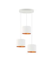 Lampa wisząca glamour na białym stelażu - EX447-Ralos - 5 kolorów w sklepie aosom.live