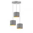Lampa wisząca potrójna na srebrnym stelażu - EX449-Ralos - 5 kolorów