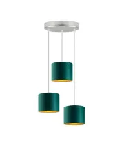 Lampa wisząca z trzema zwisami na stalowym stelażu - EX451-Ralos - 5 kolorów w sklepie aosom.live