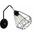 Czarny druciany kinkiet EX456-Loftis w stylu loftowym