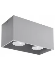 Szary geometryczny plafon LED - EX509-Lenobri w sklepie aosom.live