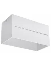 Biały geometryczny plafon LED - EX510-Prima w sklepie aosom.live