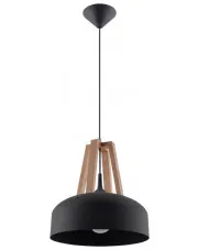 Czarna industrialna lampa wisząca - EX516-Orletta w sklepie aosom.live