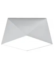 Biały geometryczny plafon - EX589-Zavi w sklepie aosom.live
