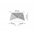 Wymiary plafonu EX589-Hexi