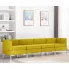 Żółty 4-częściowy zestaw wypoczynkowy Marsala 4D