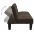 Tapicerowana rozkładana ciemnobrązowa sofa Iluna 3X