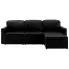 Rozkładana sofa z ekoskóry czarna Lanpara 4Q