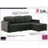 Rozkładana sofa z ekoskóry szara Lanpara 4Q