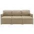 Rozkładana sofa z ekoskóry cacppuccino Lanpara 4Q