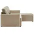 Rozkładana sofa z ekoskóry cacppuccino Lanpara 4Q