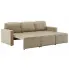 Rozkładana sofa z ekoskóry cacppuccino Lanpara 4Q