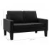 Czarna sofa Clorins 2X wymiary