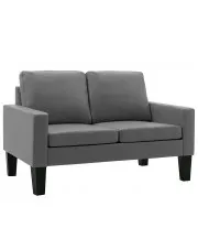 Szara dwuosobowa sofa do salonu - Revex 2X w sklepie aosom.live