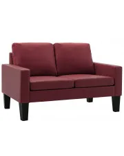 Minimalistyczna bordowa sofa - Revex 2X w sklepie aosom.live