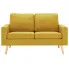 Dwuosobowa żółta sofa z tkaniny Eroa 2Q