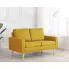 Dwuosobowa żółta sofa z tkaniny Eroa 2Q